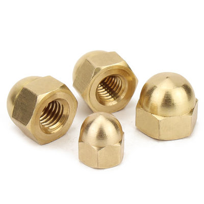 Carbon Steel Black Zinc Plating Ball Head Copper Cap Nut for Heavy-Duty Applications