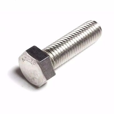 Plain Finish Stainless Steel Hex Head Bolts Nuts Washers with Customizable Options