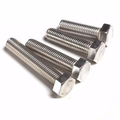 Plain Finish Stainless Steel Hex Head Bolts Nuts Washers with Customizable Options