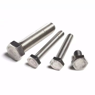 Plain Finish Stainless Steel Hex Head Bolts Nuts Washers with Customizable Options
