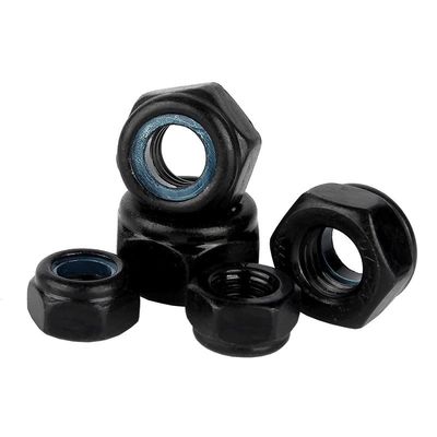 Fastener DIN985 Metric Stainless Steel Hex Flange Nylon Lock Nut
