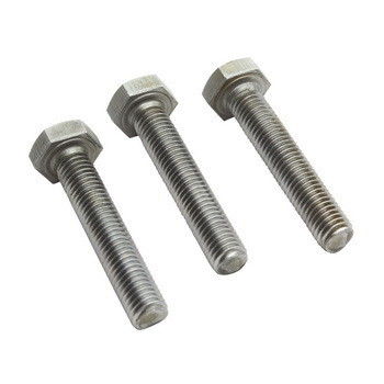 M6-M36 DIN933 Hex Bolt Screws Hex Nut Fasteners with Plain Finish