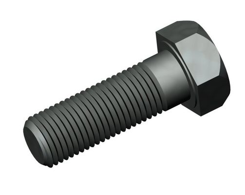 M6-M36 DIN933 Hex Bolt Screws Hex Nut Fasteners with Plain Finish