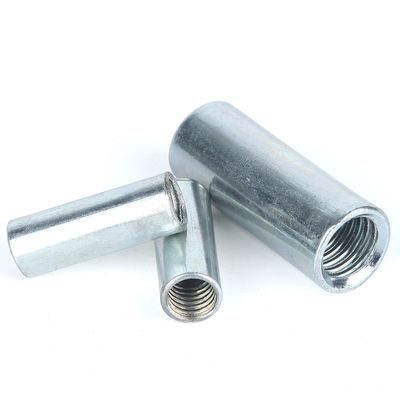 201/304 Standard Stainless Steel Cylindrical Screw Joint Nut with ZINC PLATED Finish