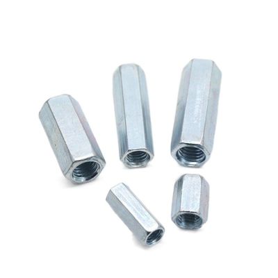 201/304 Standard Stainless Steel Cylindrical Screw Joint Nut with ZINC PLATED Finish