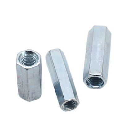 201/304 Standard Stainless Steel Cylindrical Screw Joint Nut with ZINC PLATED Finish