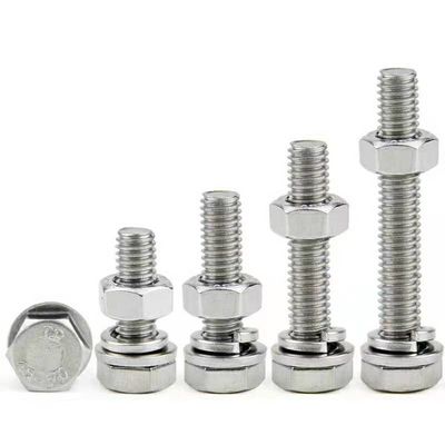 Carbon Steel Zinc Hex Head Fastener DIN933 DIN931 ISO ANSI Bolts and Nuts with M6-M36