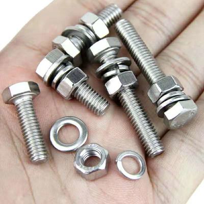 Carbon Steel Zinc Hex Head Fastener DIN933 DIN931 ISO ANSI Bolts and Nuts with M6-M36