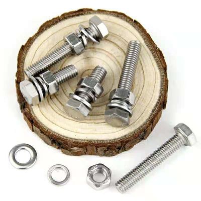 Carbon Steel Zinc Hex Head Fastener DIN933 DIN931 ISO ANSI Bolts and Nuts with M6-M36