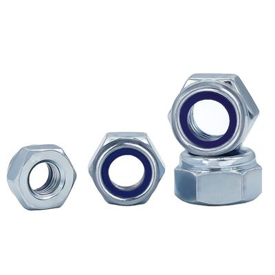 Black Oxide Finish DIN985 Nylon Hexagonal Anti-Slip Self-Locking Nut