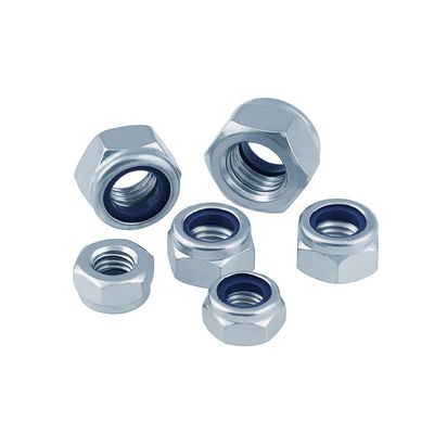 Black Oxide Finish DIN985 Nylon Hexagonal Anti-Slip Self-Locking Nut