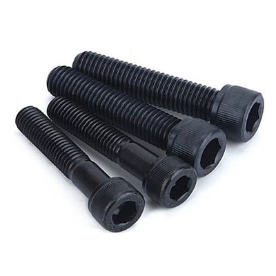 Black Steel DIN 912 12.9 Hex Allen Key Bolt M8 M25 Grade 12.9 Certificate ISO9001