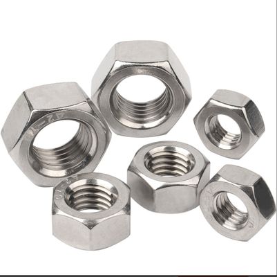White Zinc Plated Hex Nuts For General Industry Imperial Measurement System DIN934
