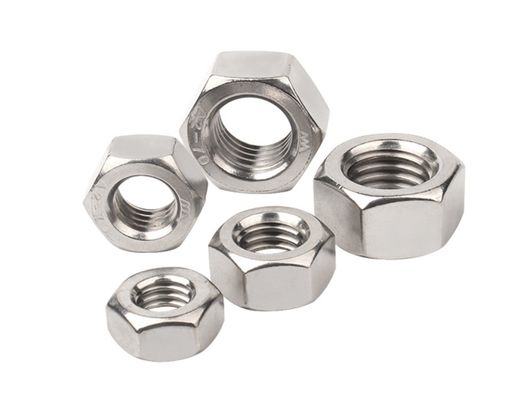 White Zinc Plated Hex Nuts For General Industry Imperial Measurement System DIN934