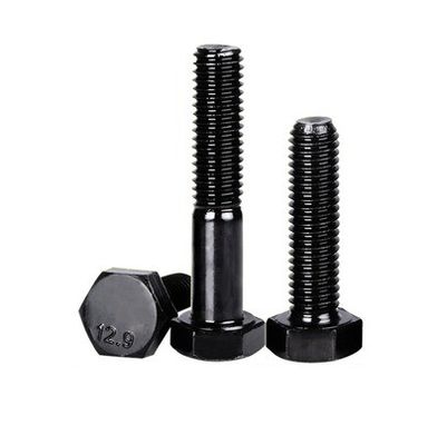 Grade 10.9 M8x50 Bolts and Nuts with Black Finish Din933 Galvanized 48 Steel Hex Bolt