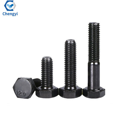 ISO9001 Certified M6-M36 M10 Black Hex Bolt nut washer 8.8 12.9 Grade with DIN Standard