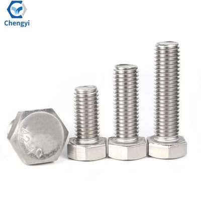 Assembled Hexagon Bolts And Nuts SS304 Stainless Steel DIN931 DIN933 DIN934 For Your