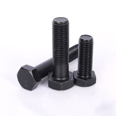 High Strength Carbon Steel Hex Bolt DIN931 DIN933 8.8 10.9 12.9 Grade with Black Finish