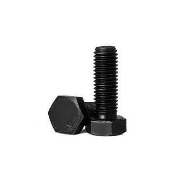 High Strength Carbon Steel Hex Bolt DIN931 DIN933 8.8 10.9 12.9 Grade with Black Finish