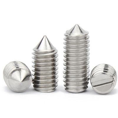 High Strength Black Oxide Round Flat End Slotted Machine Set Screw with Custom Common