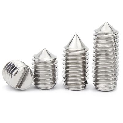 High Strength Black Oxide Round Flat End Slotted Machine Set Screw with Custom Common