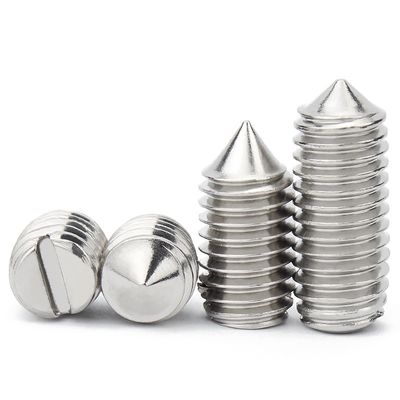 High Strength Black Oxide Round Flat End Slotted Machine Set Screw with Custom Common