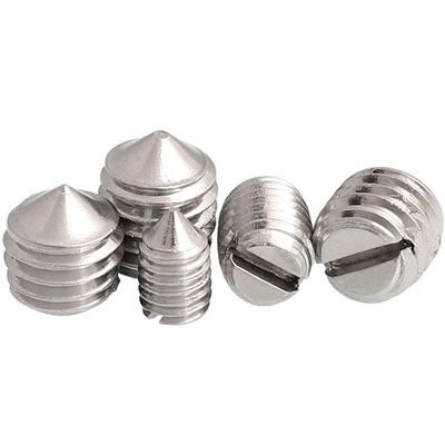 High Strength Black Oxide Round Flat End Slotted Machine Set Screw with Custom Common