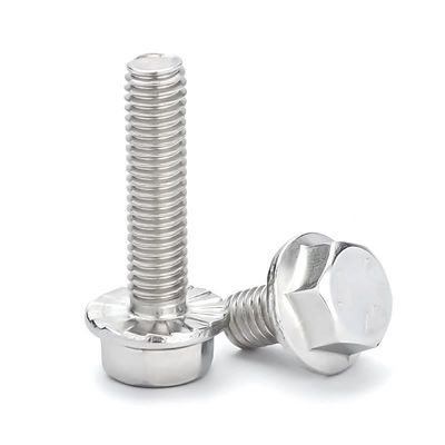 Stainless Steel A2 70 A4 80 Hex Flange Bolt DIN6921 Direct Supply for and Plain Finish