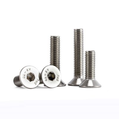 Customizable DIN ANSI Stainless Steel A2 70 A4 80 CSK Flat Head Hex Socket Bolt Screw