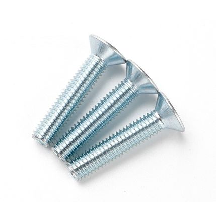 Handan Fastener Direct White Blue Zinc Plated DIN7991 CSK Flat Head Hex Socket Bolt Screw