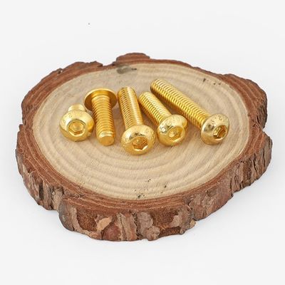 M5-M100 Copper Brass ISO7380 Hex Socket Button Head Security Cap Screw Bolt for Industrial