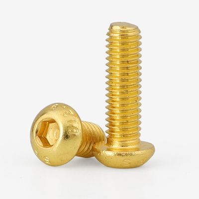 M5-M100 Copper Brass ISO7380 Hex Socket Button Head Security Cap Screw Bolt for Industrial