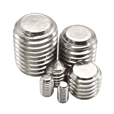 Grade 12.9 Stainless Steel Flat End Hexagon Socket Set Screw DIN914 with Concave Point