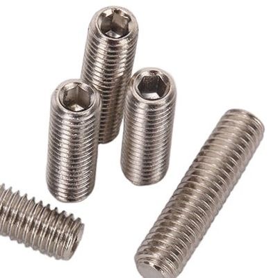 Grade 12.9 Stainless Steel Flat End Hexagon Socket Set Screw DIN914 with Concave Point