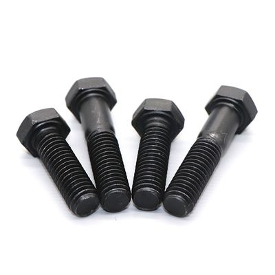 High Strength DIN933 Carbon Steel Hexagon Bolt with Oxidation Blackened Outer Hex Head
