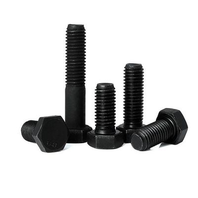 High Strength DIN933 Carbon Steel Hexagon Bolt with Oxidation Blackened Outer Hex Head