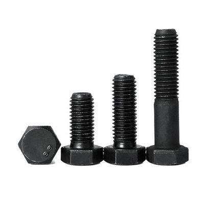 High Strength DIN933 Carbon Steel Hexagon Bolt with Oxidation Blackened Outer Hex Head