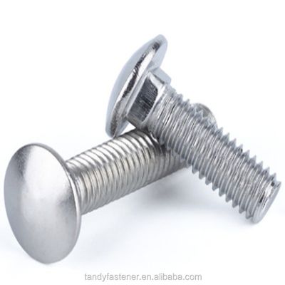 304 Stainless Steel Round Head Square Neck Bridge Bolt DIN603 Grade 8.8 Galvanized