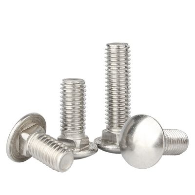 304 Stainless Steel Round Head Square Neck Bridge Bolt DIN603 Grade 8.8 Galvanized