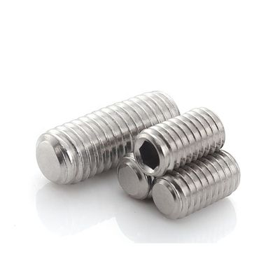 Concave End Fixed Hex Socket Screw DIN913 Grade 12.9 304 Stainless Steel Plain Finish