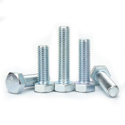 ISO9001 Certified Strength Galvanized Steel Hex Bolt DIN933 for Aerospace Applications