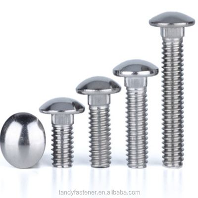 Steel Grade 8.8 DIN603 Large Half Round Head Square Neck Bolt for High Load Capacity