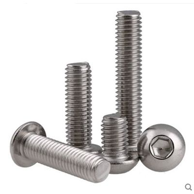 304 Stainless Steel Half Round Head Hexagonal Pan Head Screw with DIN ANSI Standard