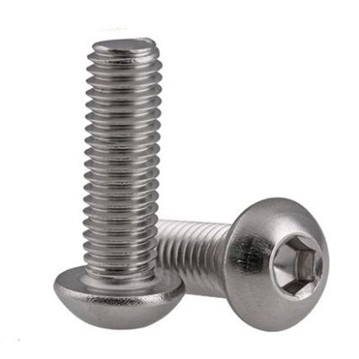 304 Stainless Steel Half Round Head Hexagonal Pan Head Screw with DIN ANSI Standard