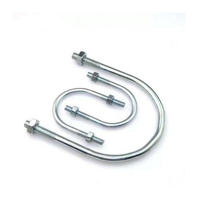Mechanical 304 Stainless Steel U-Bolt DIN3570 Horseback Pipe Clamp Embedded U-Clamp
