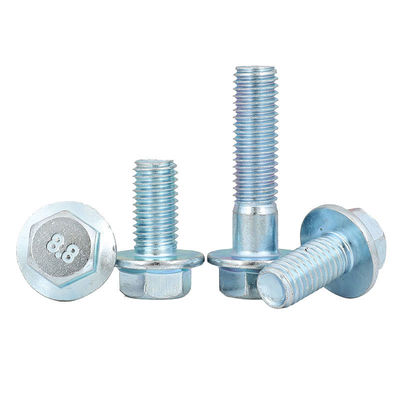 High Strength DIN6921 Carbon Steel 8.8 Grade Galvanized Outer Hexagonal Head Flange Screw