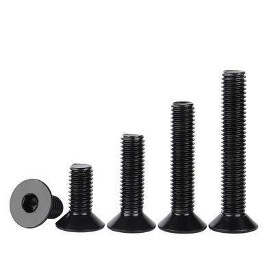 High Strength DIN7991 Black Zinc Steel Flat Head Hex Socket Screw for Heavy Machinery