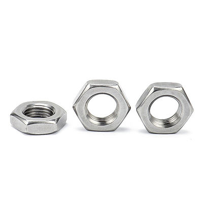 Hot Dip Galvanized 304 Stainless Steel Fine Thread Hexagonal Nut DIN439