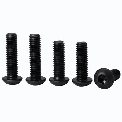 M5-M100 High Strength Black Pan Head Screws ISO7380 Round Cup Bolts