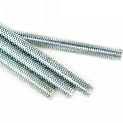 Industry Galvanized Tooth Bar Threaded Screw DIN975 4.8 Level White